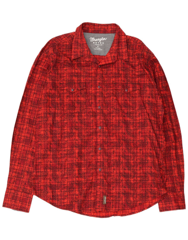 Wrangler Chemise en flanelle pour homme XL Rouge Paisley Coton