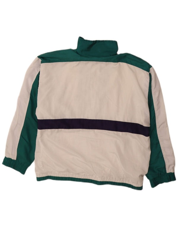 COSMOS Veste de survêtement pour homme UK 16 Large Blanc Colorblock