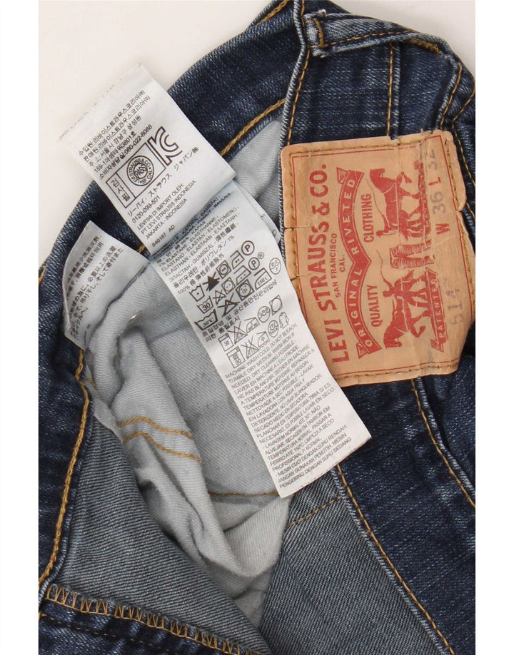 Levi's Jean Droit 514 Homme Bleu W36 L32 Coton