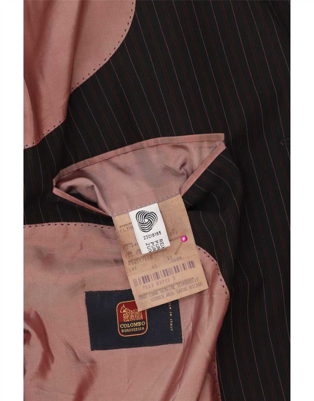 Hugo Boss Veste blazer à 3 boutons pour homme IT 52 XL en laine à fines rayures noires classique