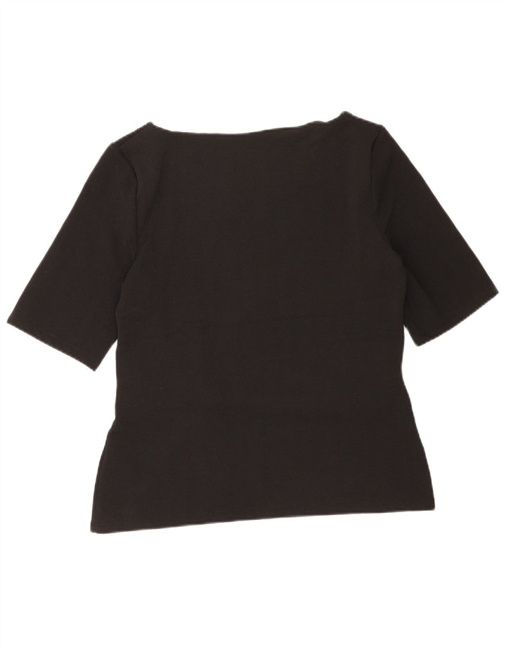 Phase Eight Chemisier Femme Top UK 44 Medium Noir Polyester