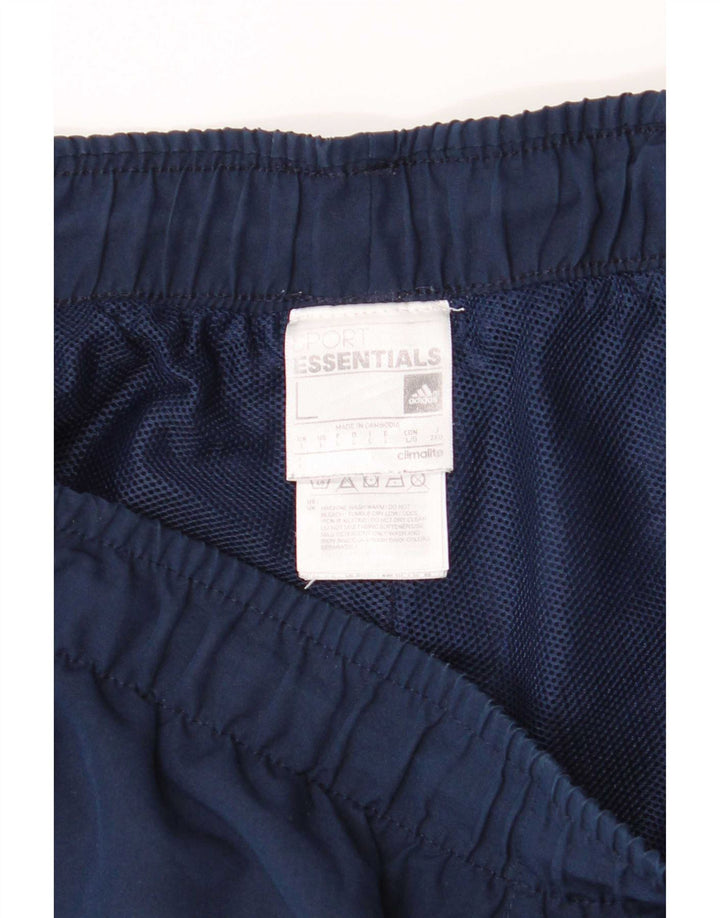 Adidas Short de sport régulier pour hommes Grand bleu marine Polyester Sports