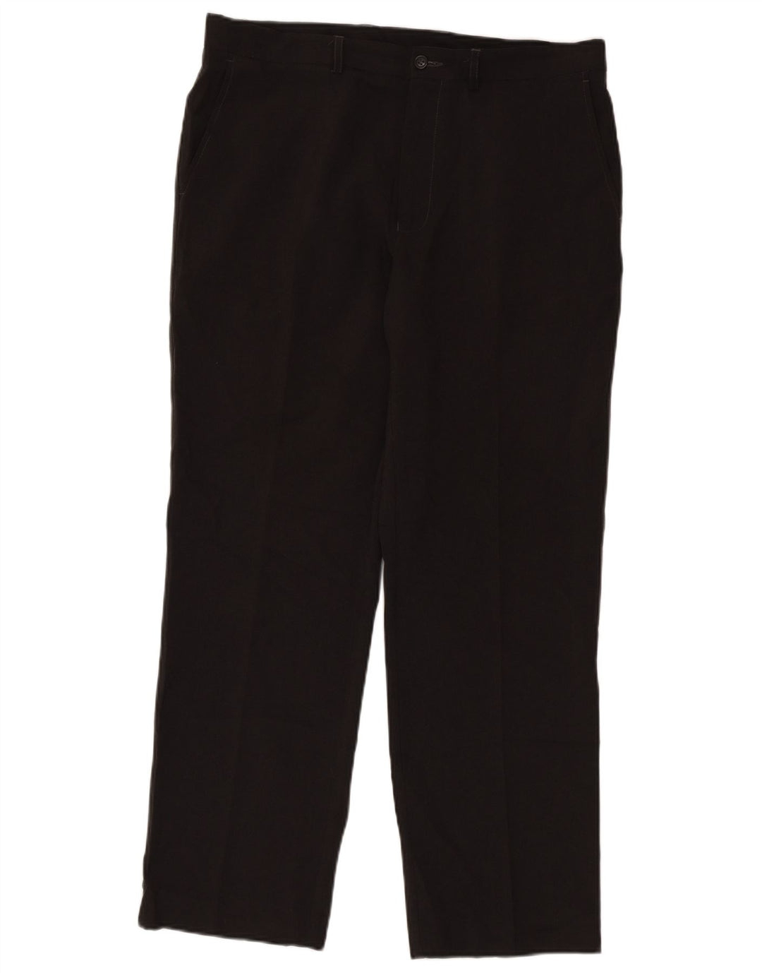 Marks & Spencer Pantalon Chino Droit Homme W36 L31 Gris Polyester