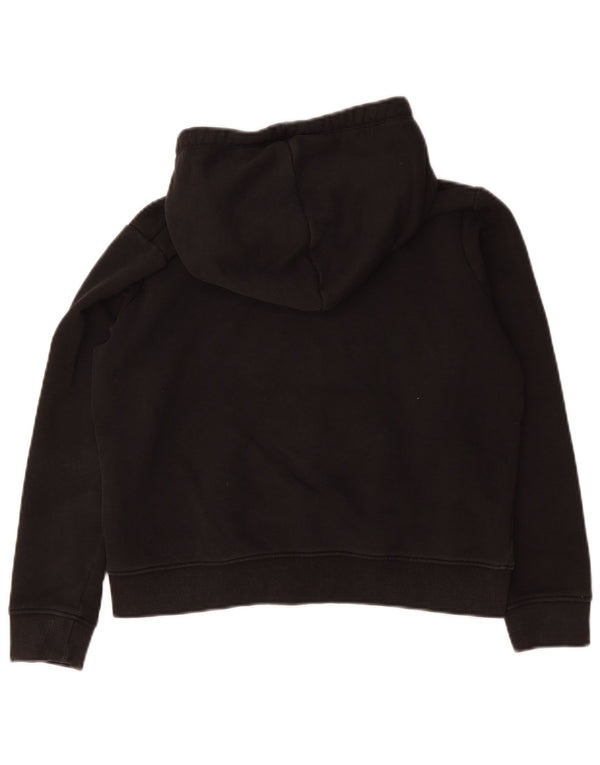 Tommy Hilfiger Pull à capuche graphique pour femme UK 14 Coton noir moyen