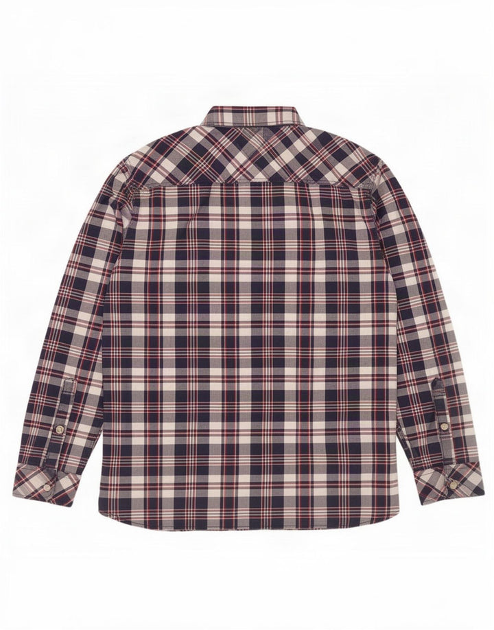 Tommy Hilfiger Chemise Homme Bleu Marine Moyen Carreaux