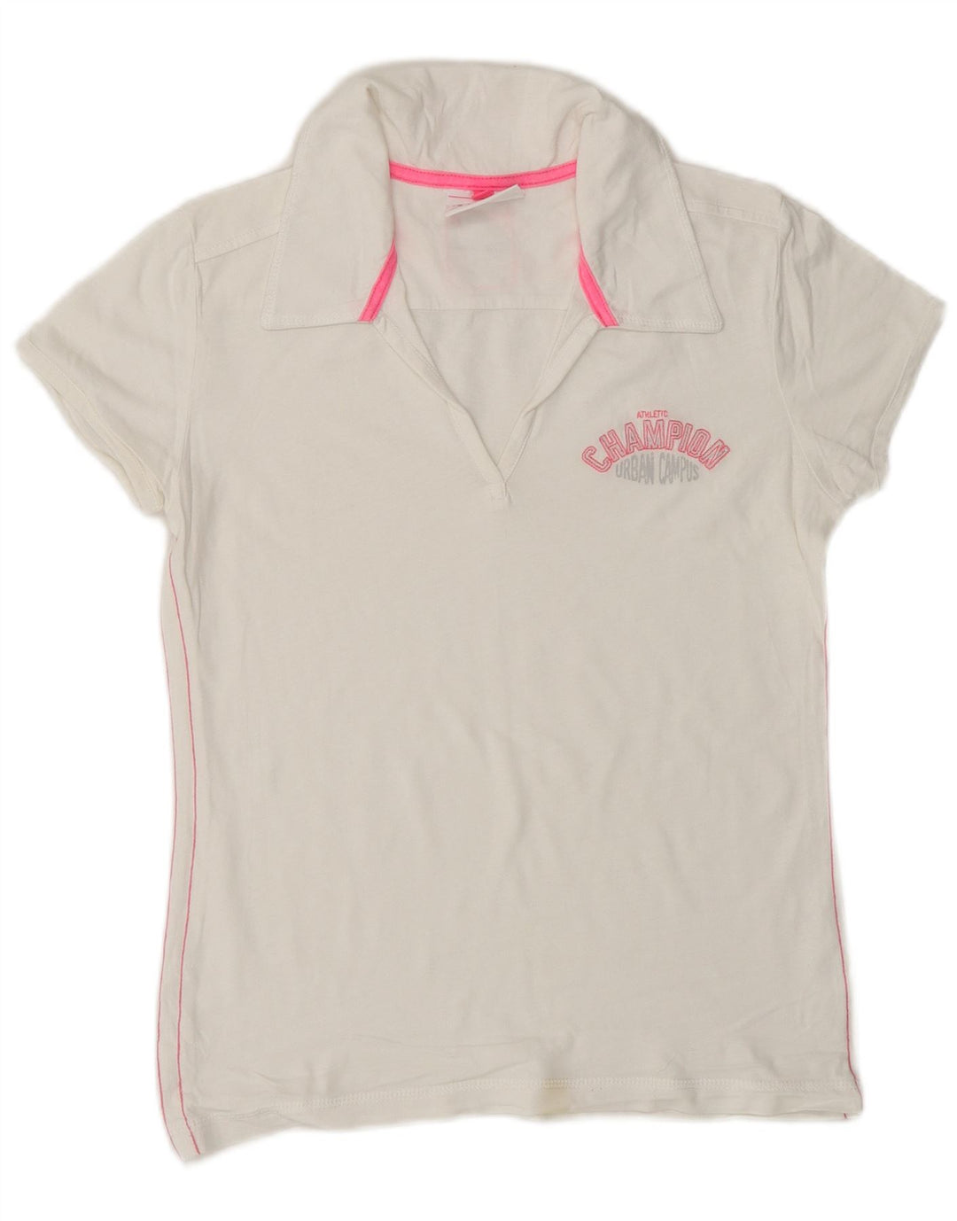 CHAMPION Polo Heritage Fit pour femme UK 12 Blanc moyen