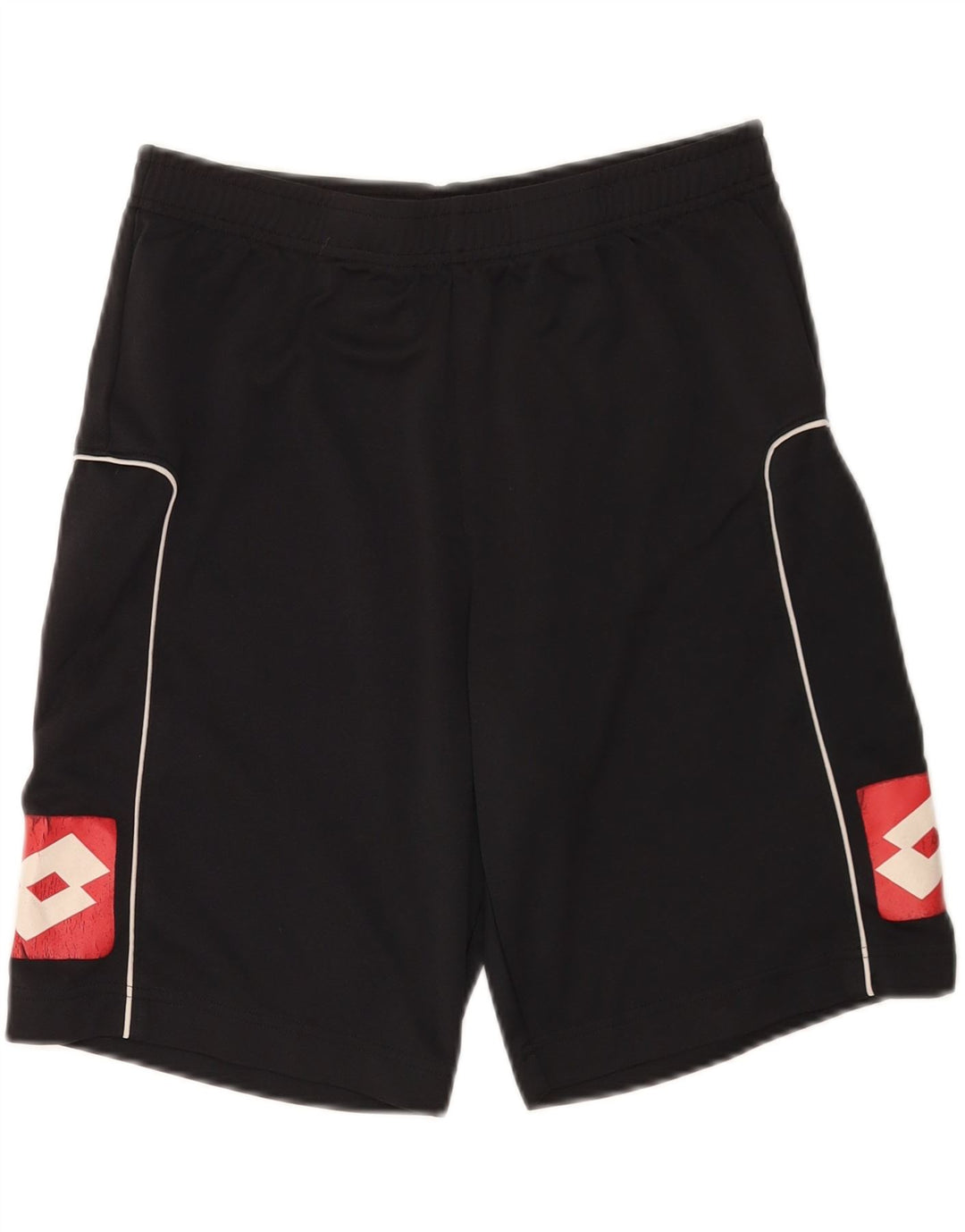 LOTTO Short de sport graphique pour hommes UK 38/40 Polyester noir moyen