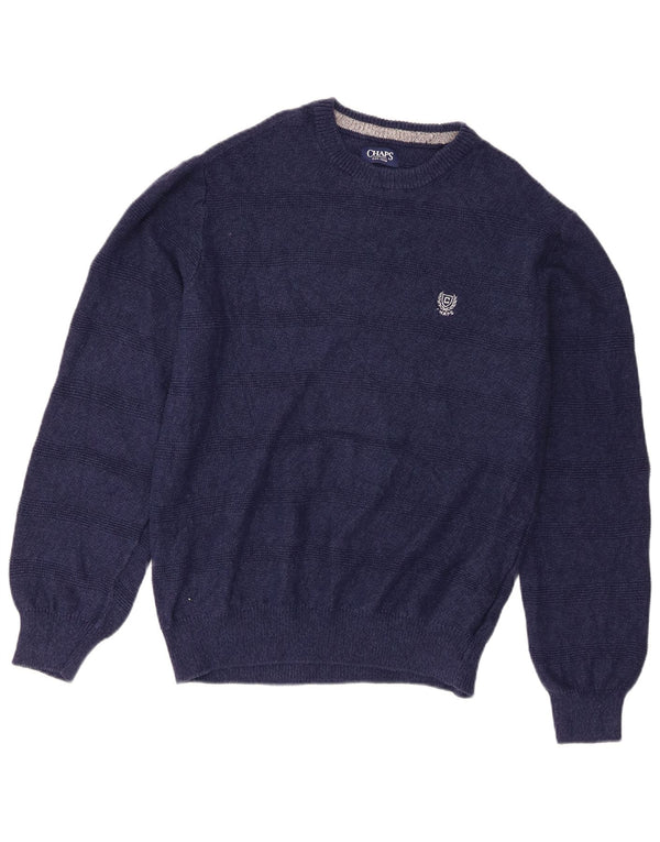 Chaps Pull Col Bateau Homme Rayé Bleu Marine Moyen