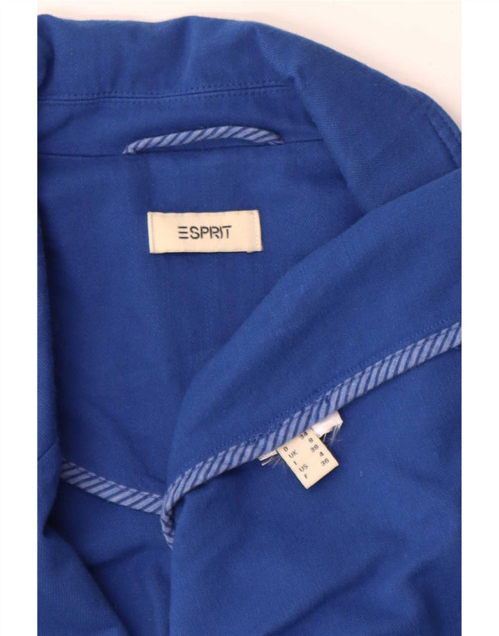 Esprit Veste blazer surdimensionnée à 1 bouton pour femme UK 8 Small Bleu
