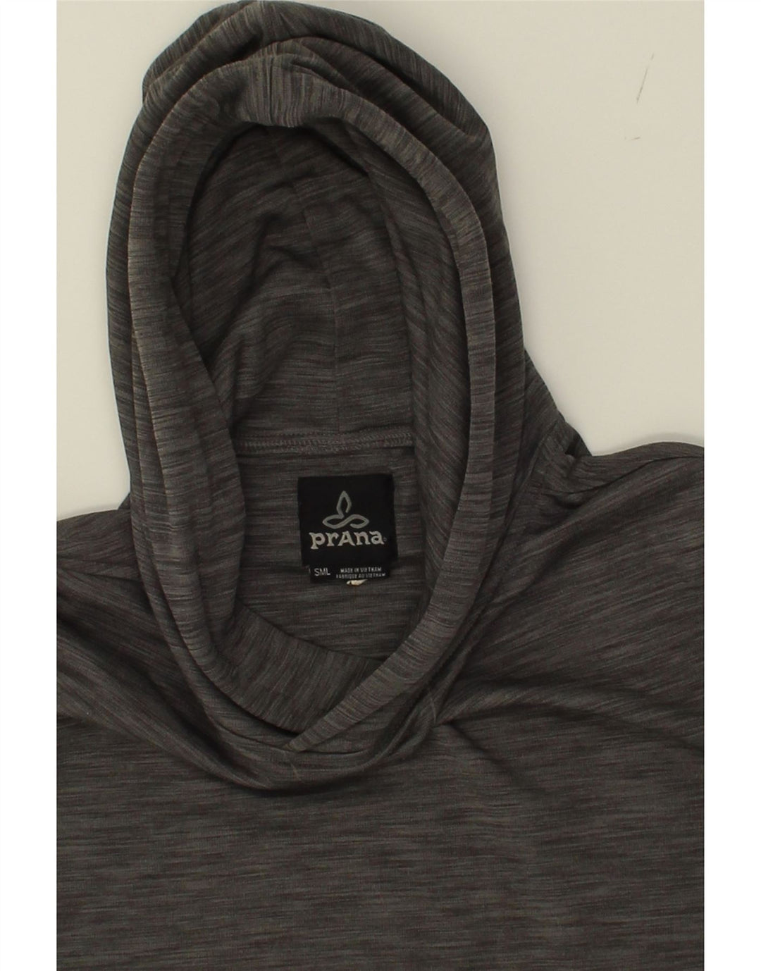 PRANA Womens Hoodie Jumper UK 14 Medium Grey Flecked Vintage Prana and Second-Hand Prana from Messina Hembry 