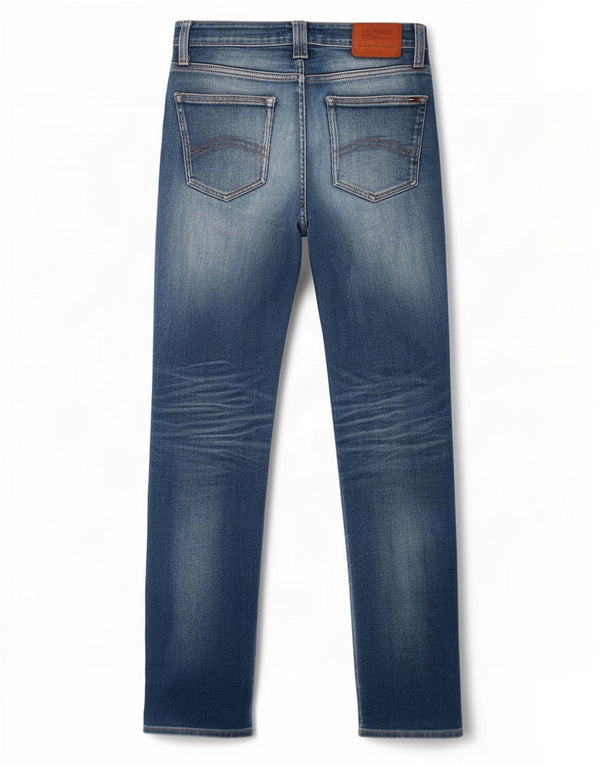 Tommy Hilfiger Jean droit femme W28 L32 bleu coton