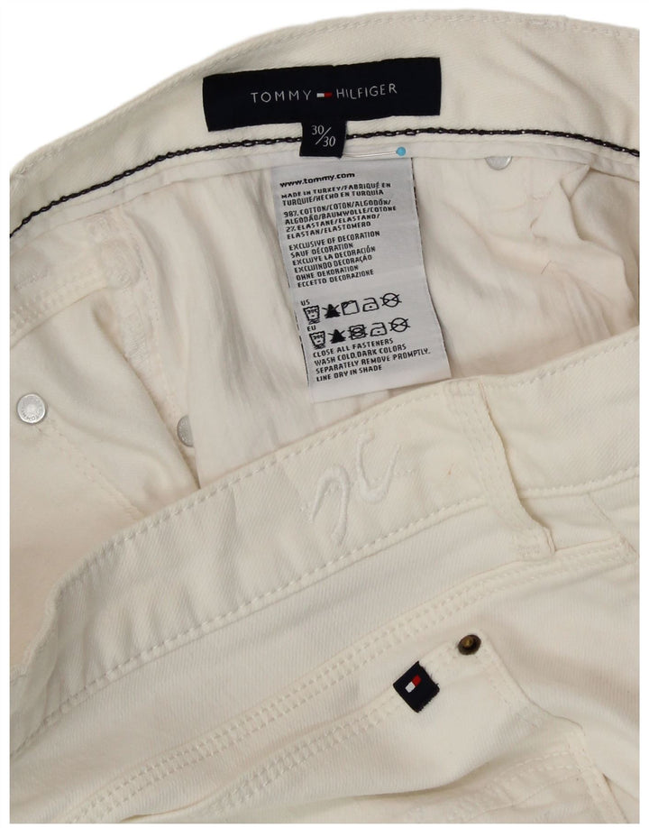 TOMMY HILFIGER Jean Bootcut Femme W30 L30 Coton Blanc