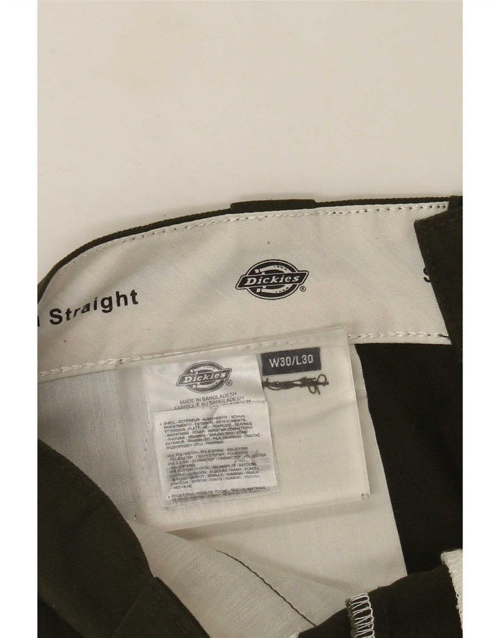 Dickies Pantalon Chino Droit Homme W30 L30 Vert Polyester