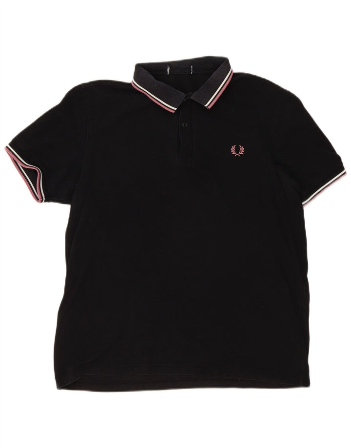 Fred Perry Polo Homme Noir Moyen Coton