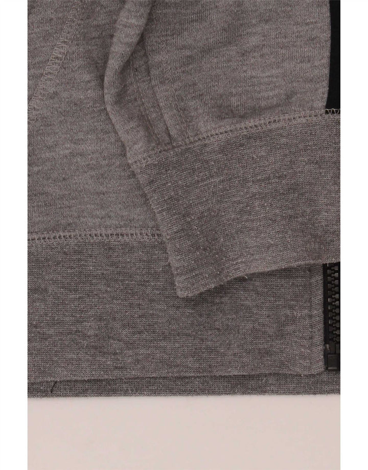 Adidas Pull à capuche zippé Climalite pour homme Petit polyester moucheté gris