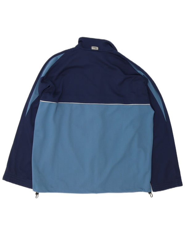 Diadora Veste de survêtement pour homme Large Bleu Marine Colorblock Polyester