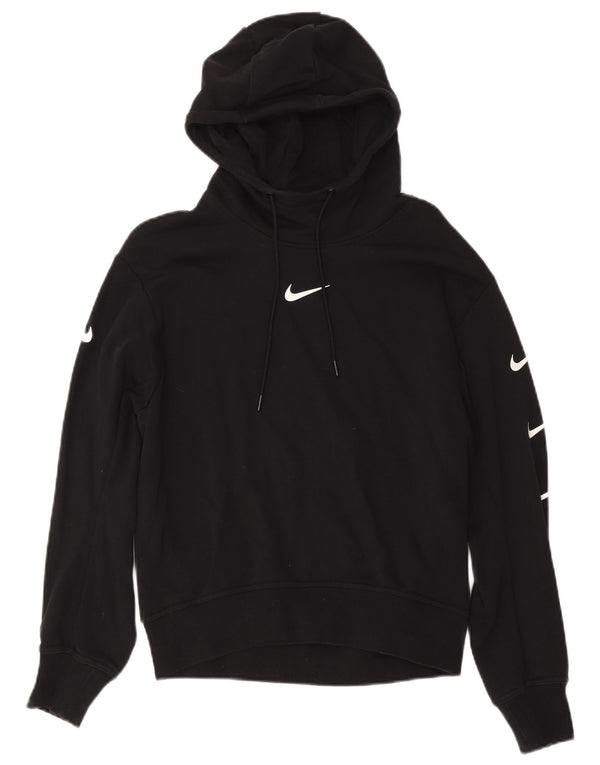 Nike Pull à capuche graphique pour femme UK 16 Grand coton noir