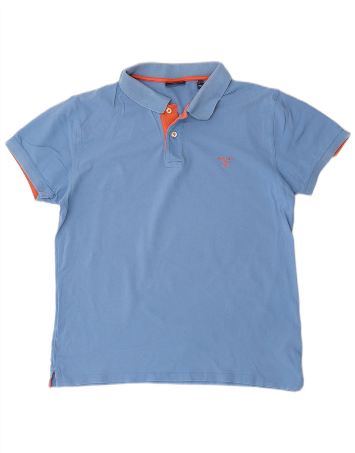 Gant Polo Homme Grand Bleu Coton