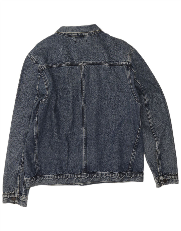 Levi's Veste en jean pour homme UK 40 Large Bleu marine Coton