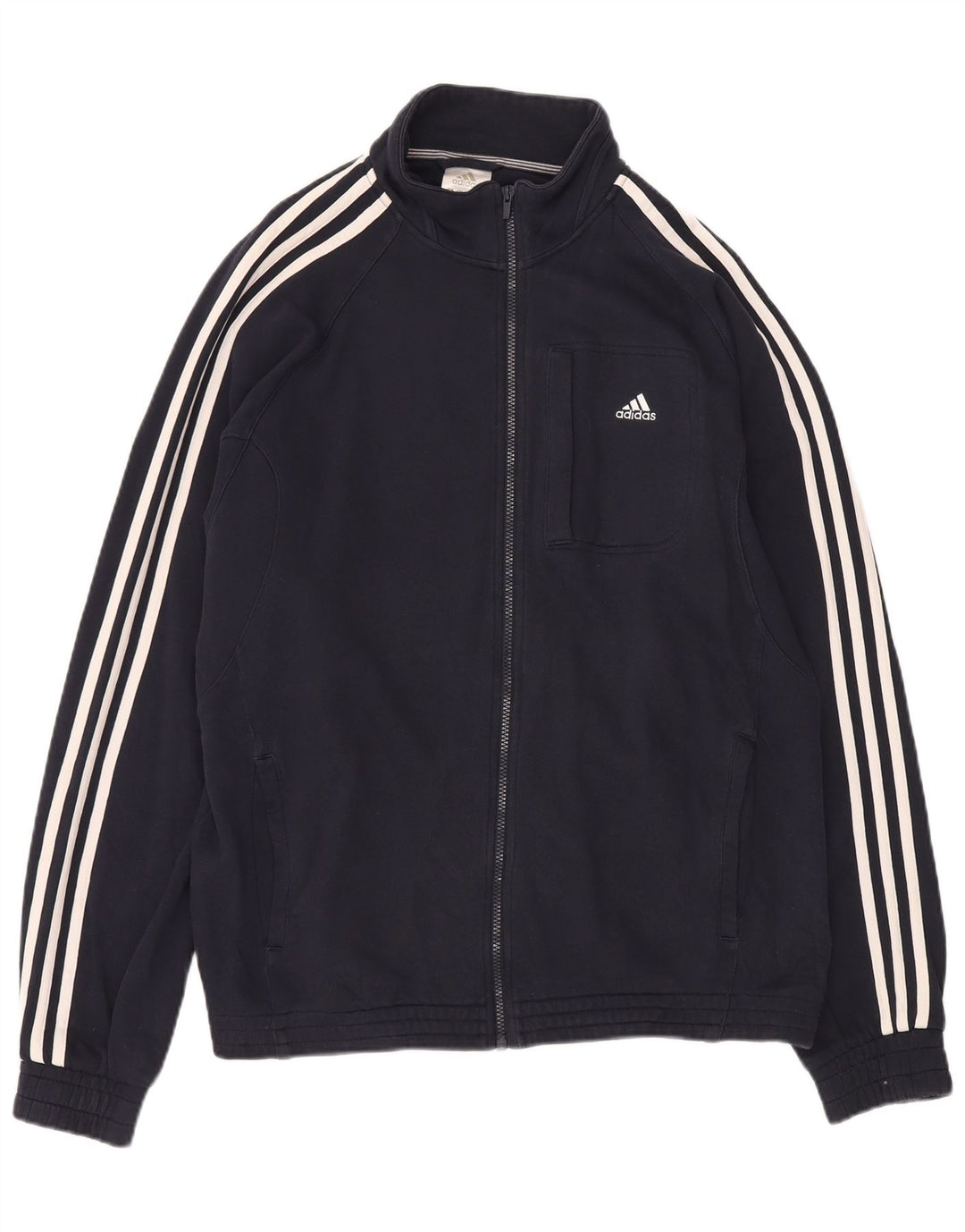 Adidas Veste de survêtement pour homme XL en coton bleu marine
