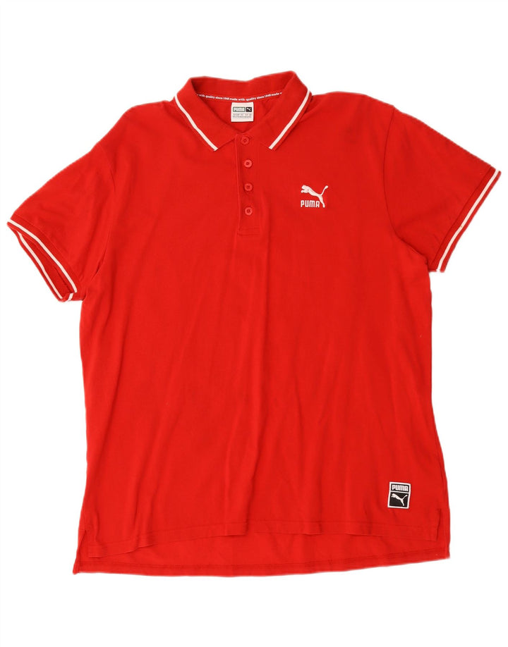 Puma Polo Homme 2XL Rouge Coton