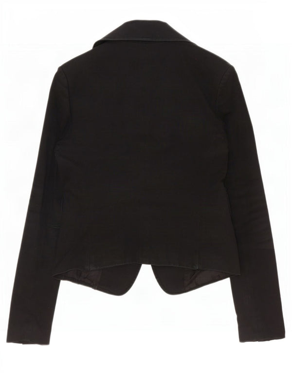 Patrizia Pepe Veste Blazer 2 Boutons Femme IT 44 Coton Noir Moyen