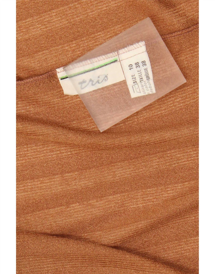 Tris Cardigan surdimensionné pour femme UK 10 Petit marron rayé