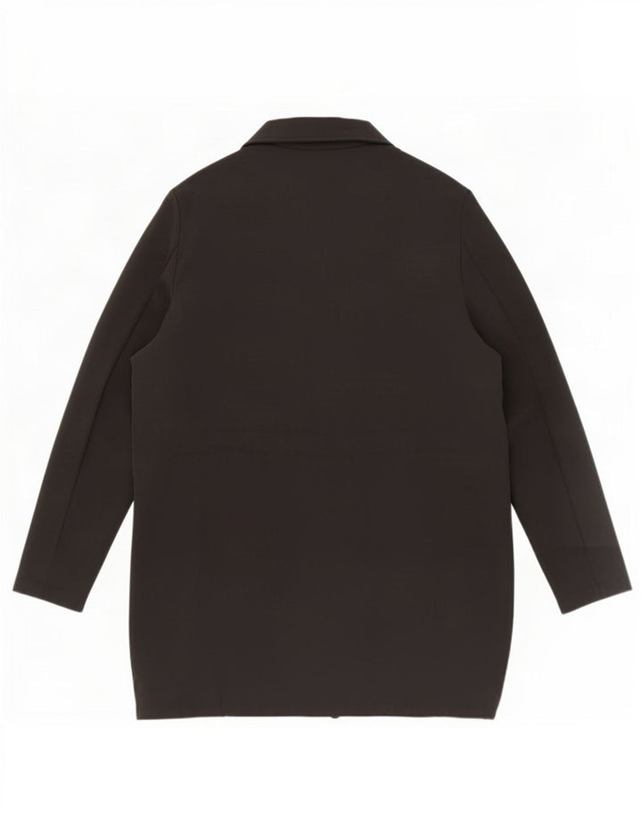 Zara Femme Cardigan Ouvert Oversize Top UK 6 XS Noir Polyester