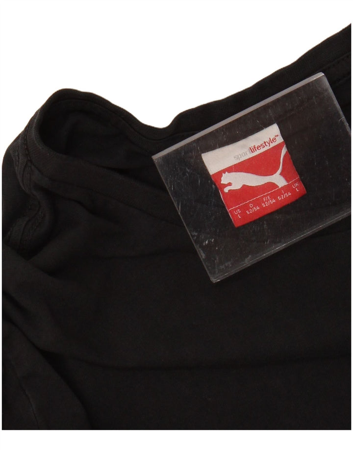 PUMA T-shirt graphique pour hommes, grand, noir