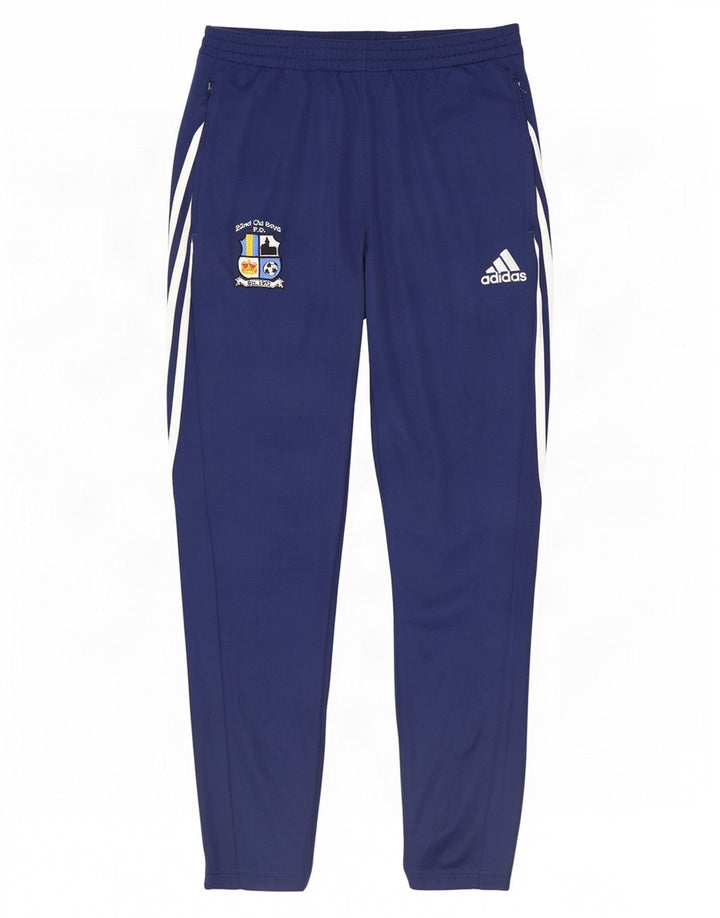 Adidas Pantalon de survêtement Climalite pour homme Large Bleu marine Polyester