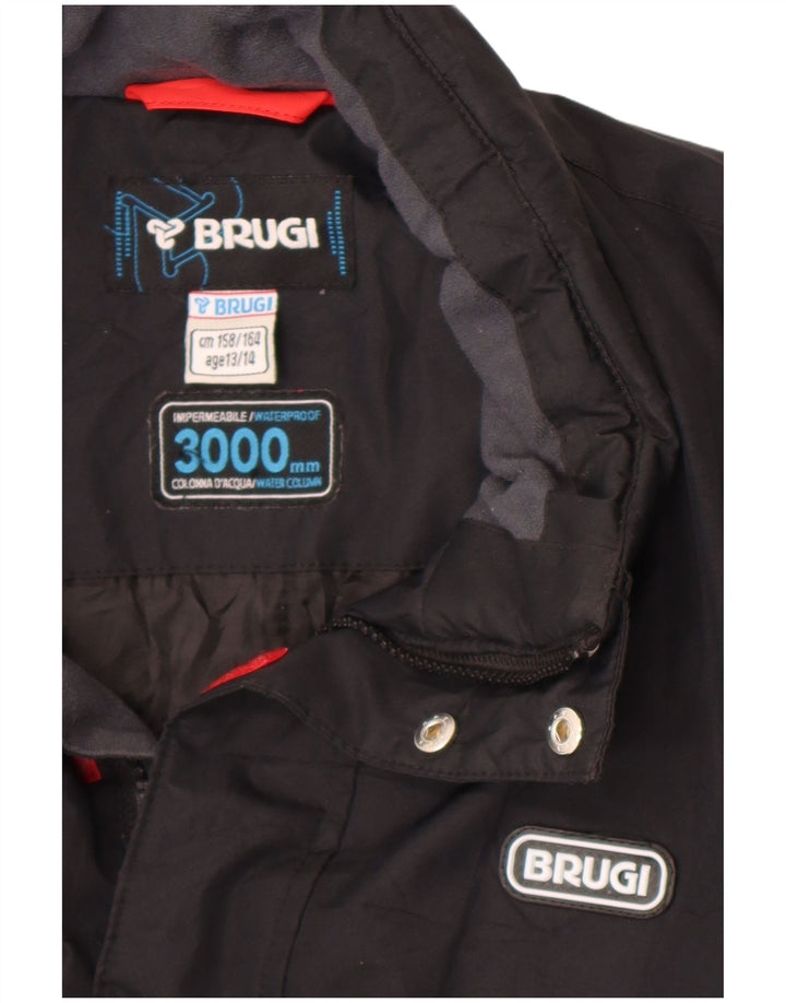 BRUGI Veste coupe-vent garçon 13-14 ans noir rayé