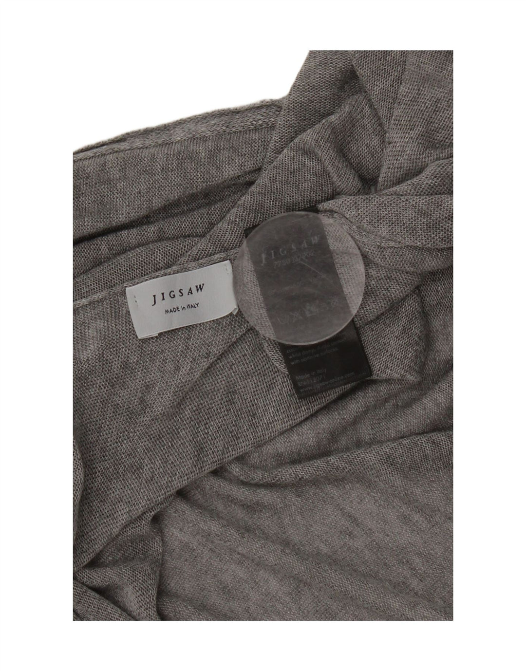 Jigsaw Poncho Jumper Femme Taille Unique Gris Moucheté Lyocell