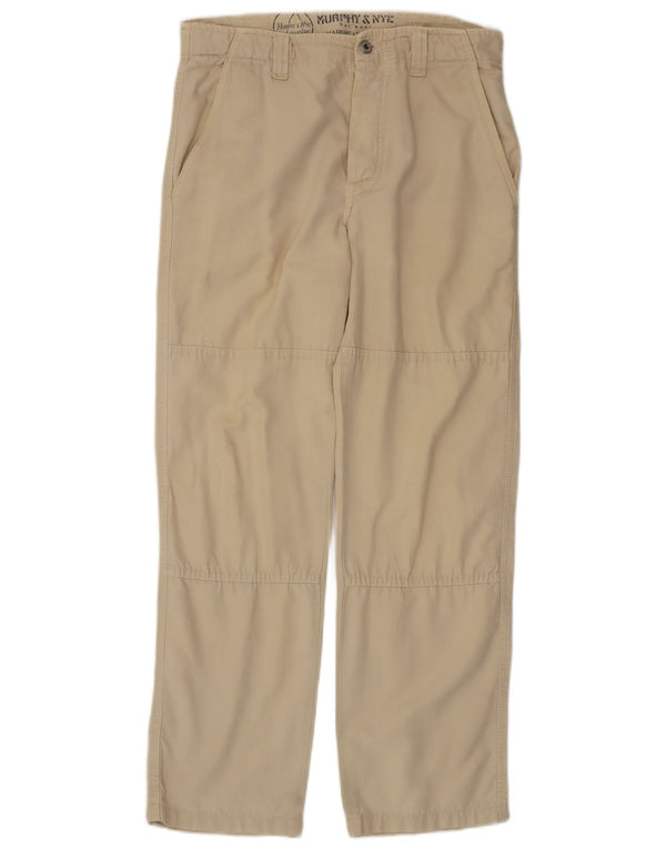 Murphy & Nye Pantalon chino droit Sailmakers pour homme Small W29 L29 Beige