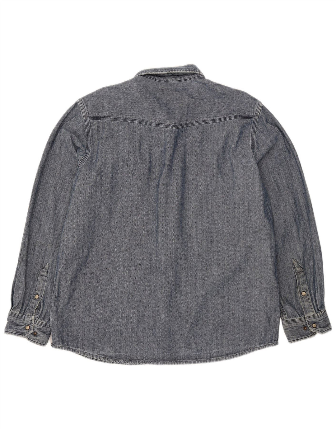 Carhartt Chemise Slim Fit pour hommes en coton à chevrons bleu grand
