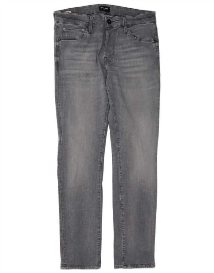 Jack & Jones Jean Slim Homme W32 L30 Gris Coton