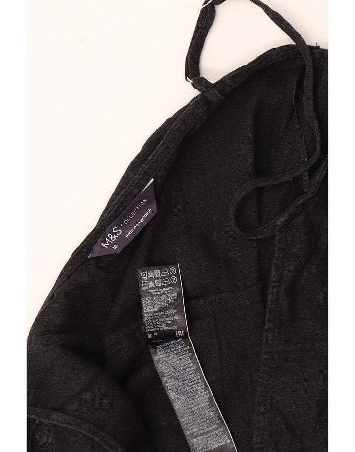 Marks & Spencer Combinaison sans manches pour femme UK 10 Petit lin noir