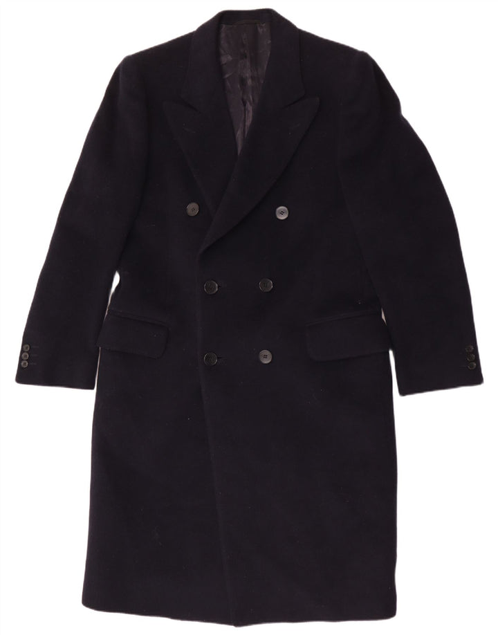 Facis Manteau Long Croisé Homme IT 48 Bleu Marine Moyen