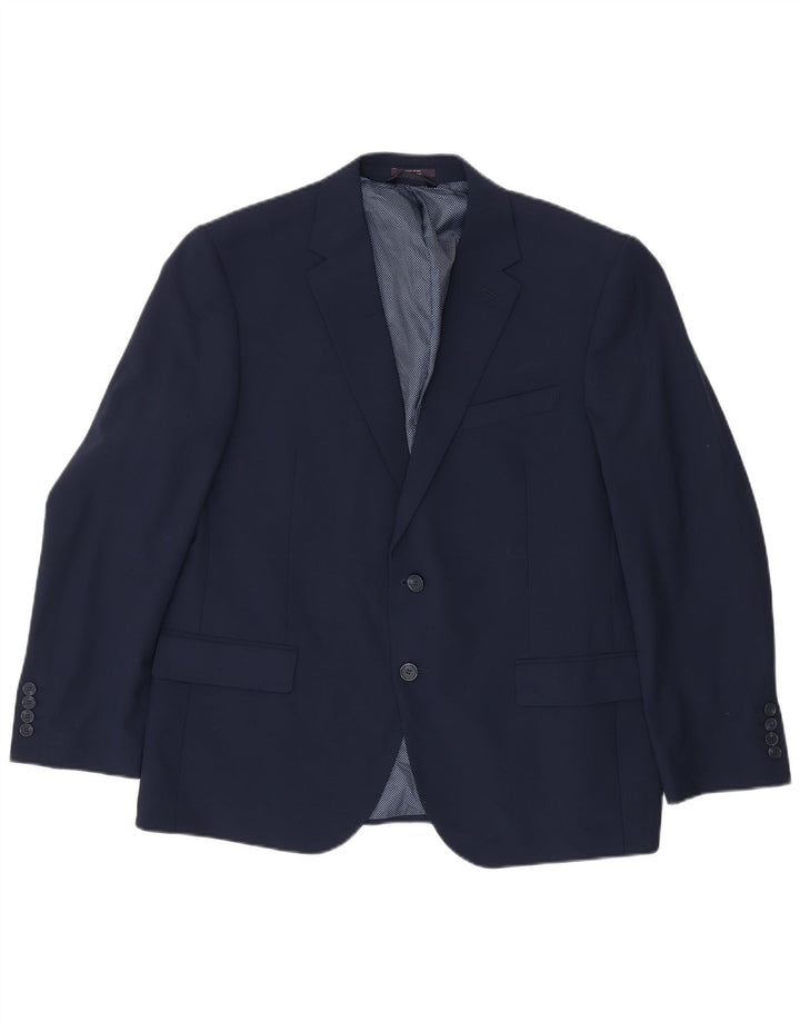 Marks & Spencer Veste blazer à 2 boutons pour homme UK 44 2XL Bleu marine Laine