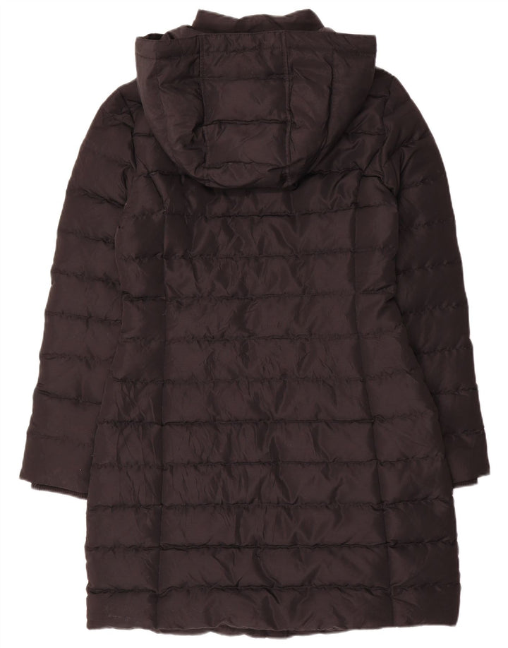 Tommy Hilfiger Manteau rembourré à capuche pour femme UK 10 Petit Noir Polyester