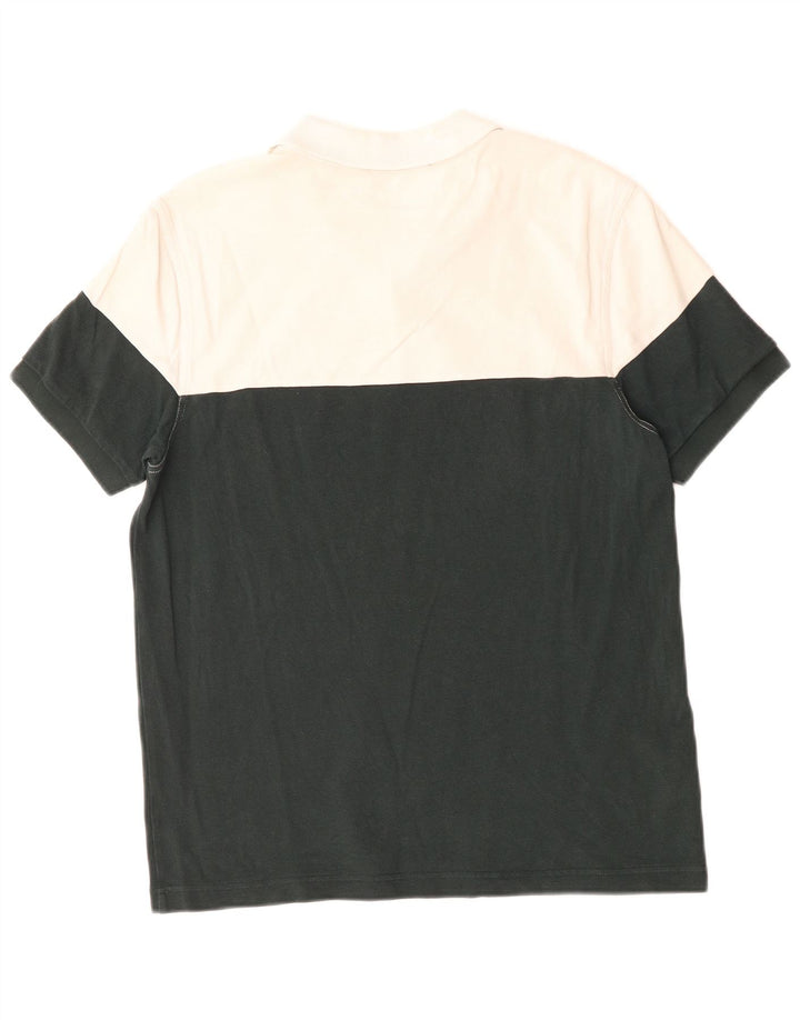 Fred Perry Polo Homme Grand Blanc Colorblock Coton