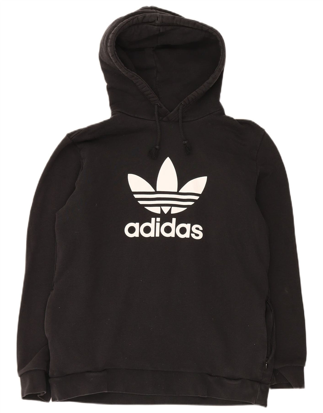 ADIDAS Pull à capuche graphique pour hommes Grand coton noir
