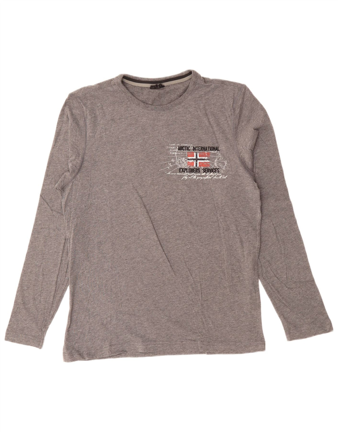 NAPAPIJRI Haut Graphique Manches Longues Homme Gris Moyen