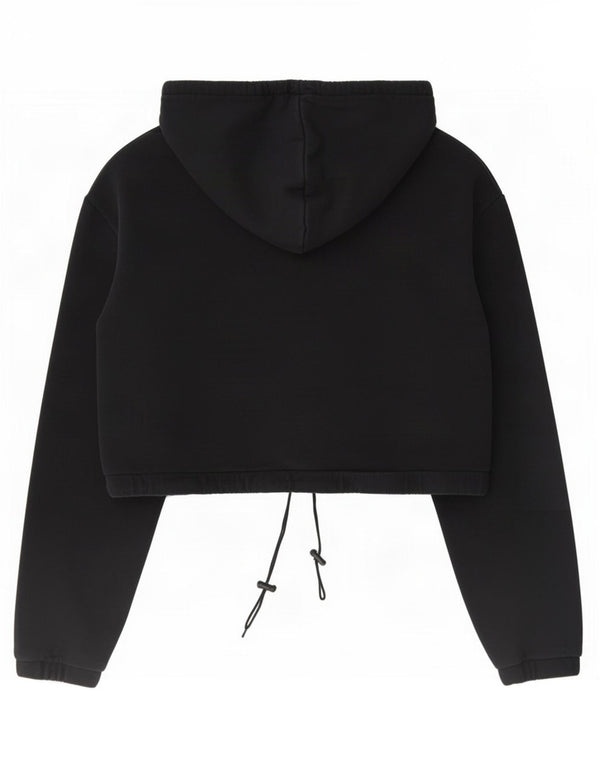 Vans Pull à capuche court pour femme UK 10 Small Noir