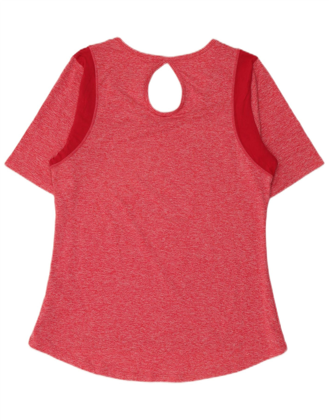 Fila Femme T-Shirt Top UK 12 Rose Moyen Colorblock Polyester