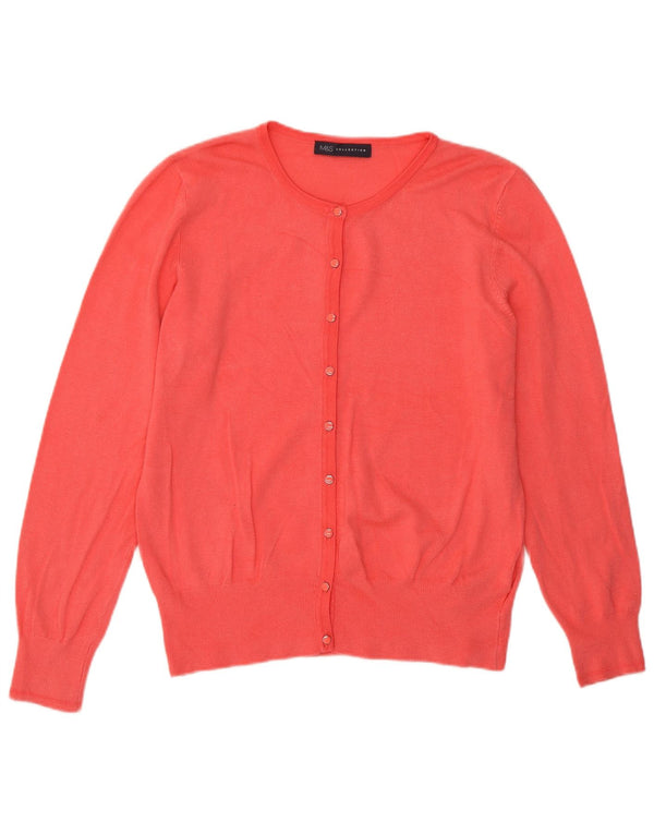 Marks & Spencer Pull Cardigan Femme UK 14 Grande Viscose Rose