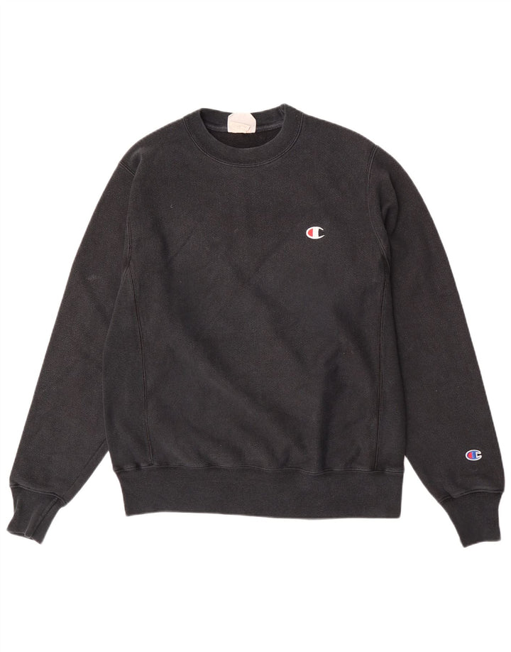 Champion Reverse Weave Sweatshirt Jumper Petit Coton Noir