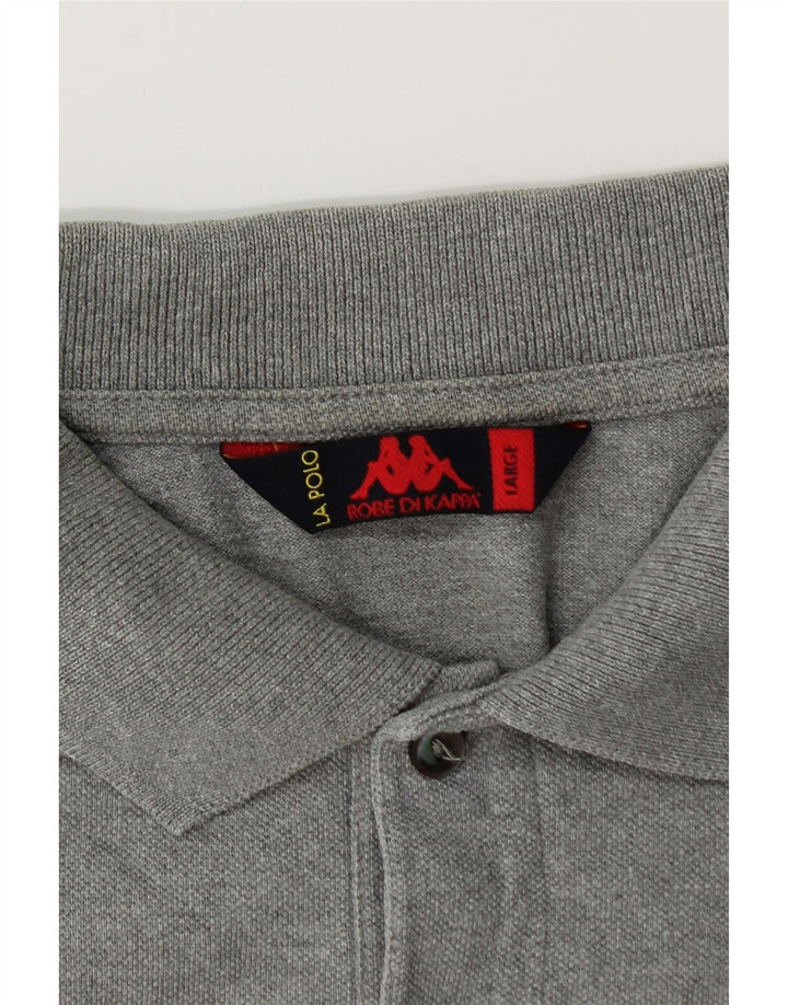 KAPPA Polo Homme Grand Gris Coton