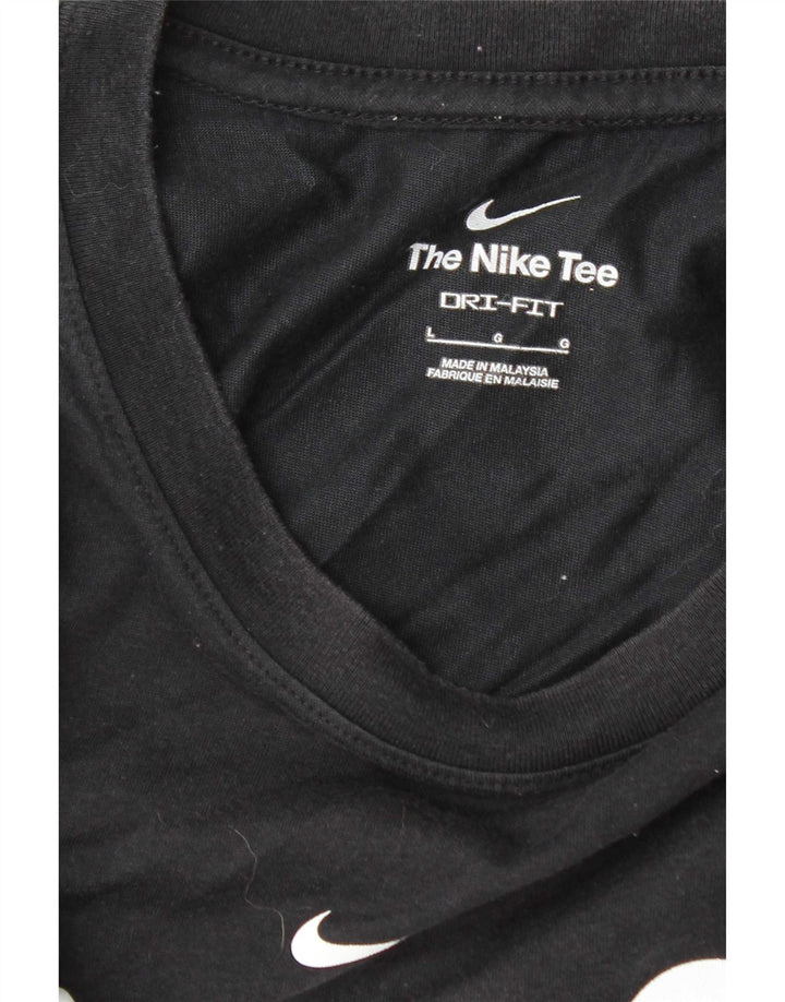Nike Hommes Dri Fit Graphic T-Shirt Haut Grand Noir
