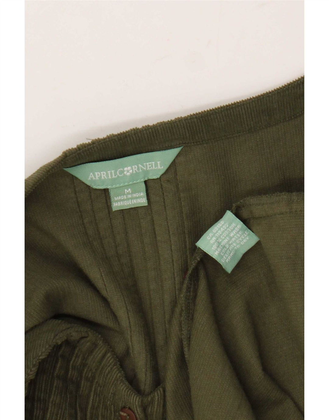 April Cornell Robe basique à manches 3/4 pour femme UK 14 Vert moyen floral