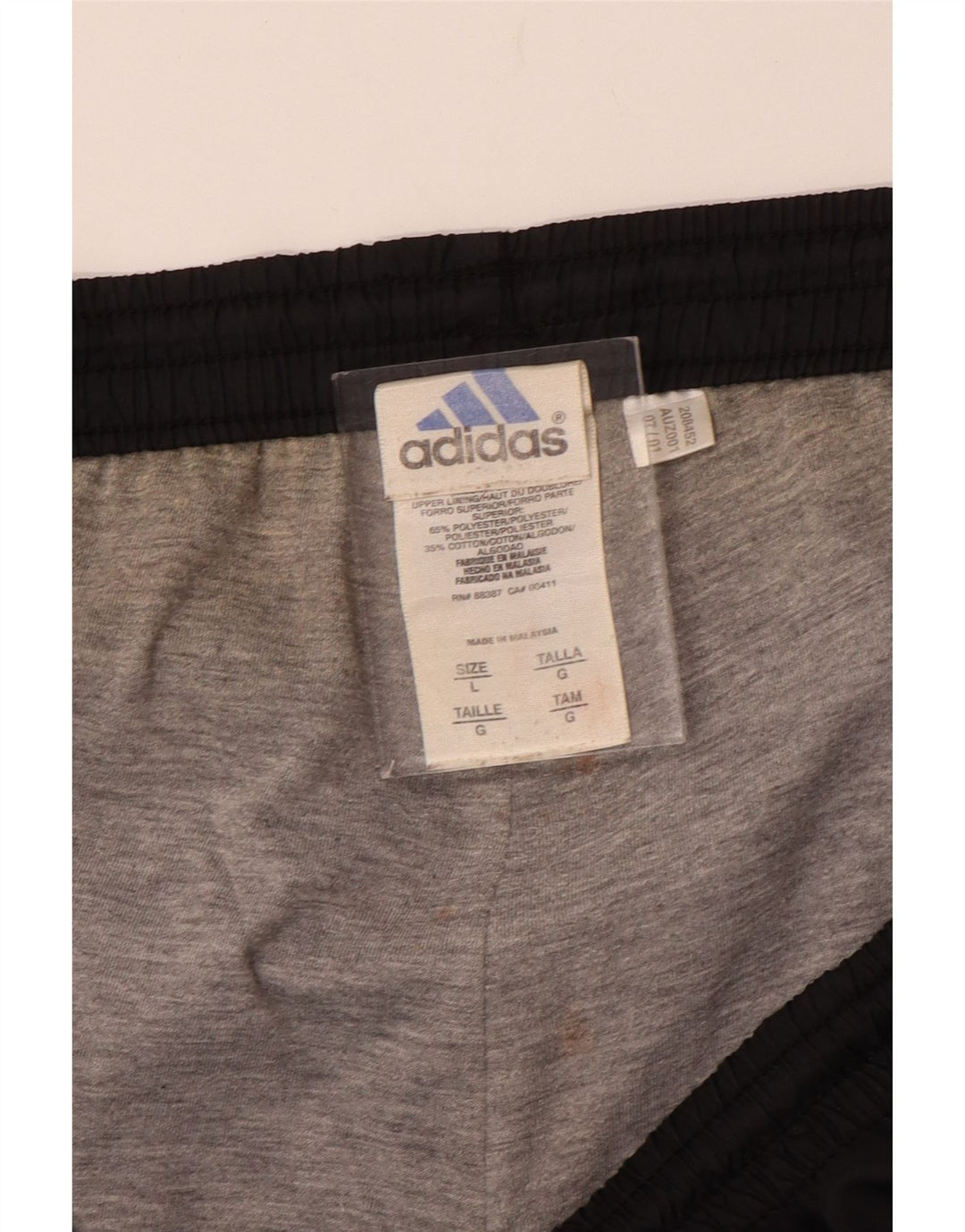 ADIDAS Pantalon de survêtement cargo pour hommes Large Noir Polyester